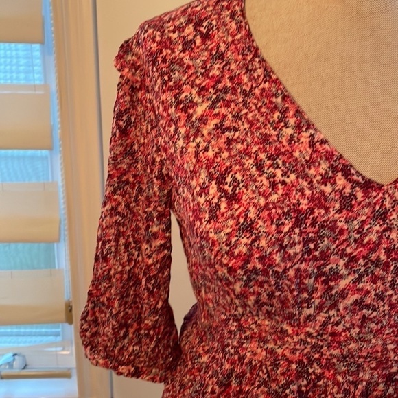 🌸 Ba&Sh Pink “Nina” V-Neck Tiered Mini Dress – Size M 🌸 - Picture 12 of 16